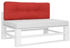 vidaXL Bankkussen pallet 120x40x10 cm rood