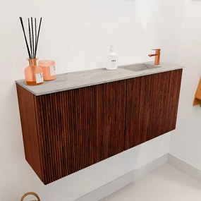 Mondiaz Joya DLux 90cm toiletmeubel ruby met wastafel faye rechts 1 kraangat glace