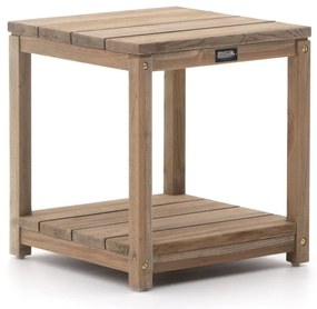 + 10% kassakorting | Bijzettafel tuin ROUGH | Vierkant | Tuintafel Teakhout | 50x50cm | Kees Smit Tuinmeubelen