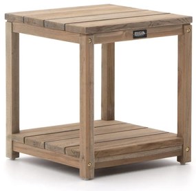 Bijzettafel tuin ROUGH | Vierkant  | Tuintafel Teakhout | 50x50cm | Kees Smit Tuinmeubelen