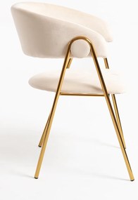 Mihu Goud Fluwelen Stoel