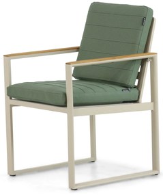 Tuinstoel Aluminium/Teak Taupe-naturel-bruin Lifestyle Garden Furniture Faro