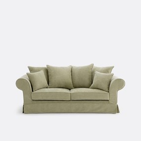 2-, 3- of 4-zitsbank met afneembare hoezen, in gemêleerd polyester, ADELIA