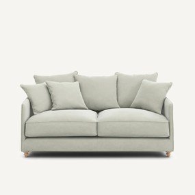 Compacte slaapbank in stonewashed fluweel, Lazare