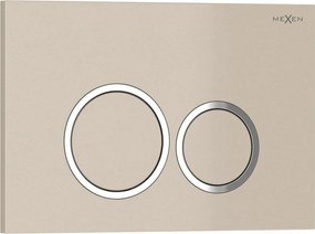 Mexen Tex 01 spoelknop, beige - 6101-07
