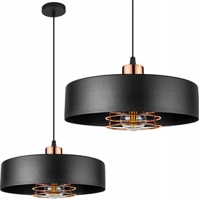 Hanglamp APP1246-1CP Zwart/Rose goud