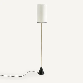 Staande lamp in marmer en ijzer messing Sophonie