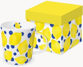 Mok Lemon & Dots van nieuw beenporselein