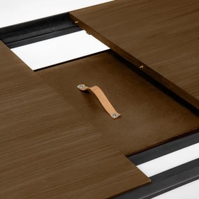 Kave Home Nadyria Design Eettafel Uitschuifbaar Walnoot 160-200 Cm