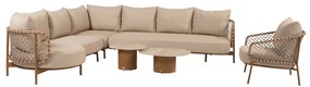 Sofie Martinique modulaire hoek loungeset 6 delig keramiek amber 4 Seasons Outdoor