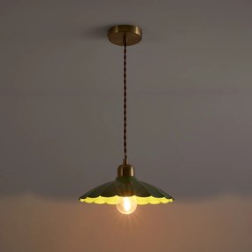 Geschulpte ijzeren metalen hanglamp, Festonia