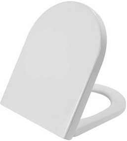 Saqu Touch toiletbril met softclose en quickrelease 35,9x46,4x5cm mat wit