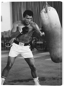 Schilderij op canvas Muhammad Ali - Punch Bag