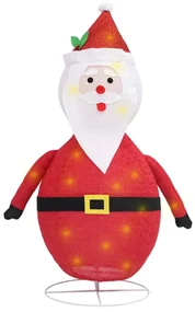vidaXL Kerstman decoratief LED 90 cm luxe stof