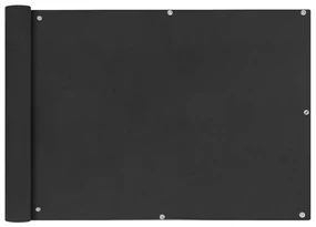 vidaXL Balkonscherm Oxford textiel 75x600 cm antraciet