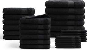 Handdoeken 30 delig set – Hotel Collectie – zwart