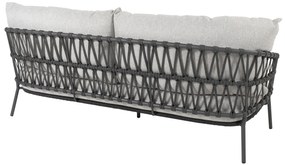 4 Seasons Outdoor Calpi loungeset met Yoga tafels  Tuinbank    antraciet weerbestendig