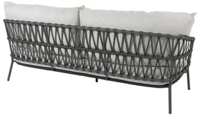 4 Seasons Outdoor Calpi 3-zits loungebank  LoungebankTuinbank    antraciet weerbestendig