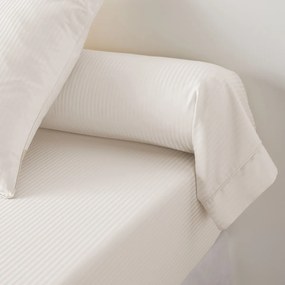 Bolstersloop in katoensatijn, Opale gestreept