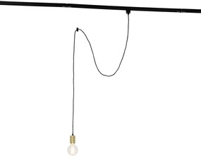 Hanglamp met rail ophanging goud - Iconic Cavalux