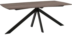 Goossens Excellent Eettafel Floyd, Semi rechthoekig 180 x 100 cm met split