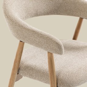 Eiken Eetkamerstoel Ronde Rugleuning