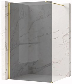 Walk-in douchewand Rea Flexi Grey / Gold 90