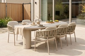 Tuinset 6 personen  Rope Zand/Beige 4 Seasons Outdoor Calma/Guave