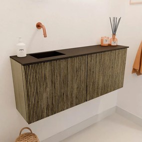 Mondiaz Joya 100cm toiletmeubel dusk met wastafel faye links zonder kraangat urban