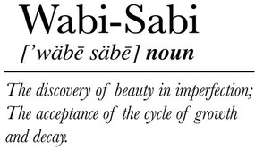 Ilustratie Quote Wabi Sabi, Ninola Design
