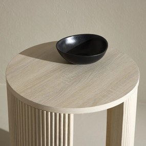 Moderne Bijzettafel Whitewash - 40 X 40cm.