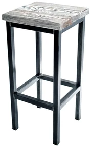 CHYRKA® Bartafel barkruk LS bartafel SAMBOR barmeubel loft vintage bar industrieel design handgemaakt hout metaal