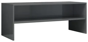 vidaXL Tv-meubel 100x40x40 cm bewerkt hout hoogglans grijs