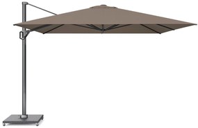 Zweefparasol  3.5x3.5m T1 premium (excl. voet) Taupe-naturel-bruin Platinum Challenger