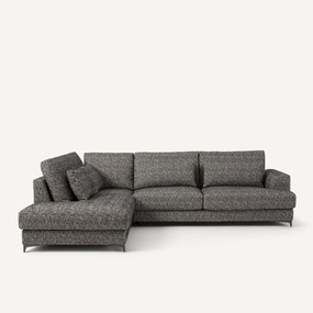 Hoekslaapbank links badstof, Marsile