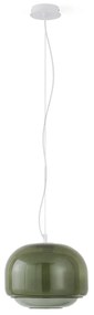 Hanglamp van gekleurd glas Ø30,5 cm, KINOKO