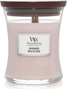 WoodWick geurkaars - Medium Hourglass - Rosewood