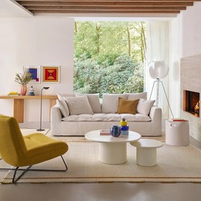 Salontafel in massief acacia, hoogte 31 cm, Oreus