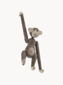 Design decoratief object Monkey van eikenhout, H 19 cm