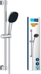 Grohe QuickFix Vitalio Comfort 110 glijstangset met 3 straalsoorten chroom
