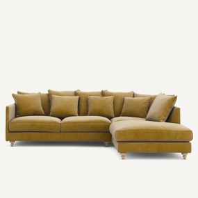 Fluwelen hoekslaapbank, Lazare