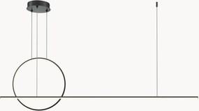 Dimbare LED hanglamp Halo met kleurverandering en afstandsbediening