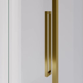 Brauer Season douchecabine met schuifdeur 140x90cm messing