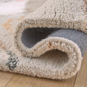 Bedmatje 100% wol, handgetuft, Ashwin