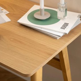 Klein Bureau Eiken Hout 120 Cm - 120 X 60cm.