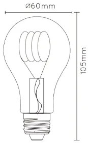 Lucide Bulb dimbare LED lamp 5W E27 2200K 6cm