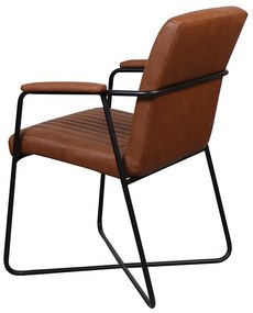 Eetkamerstoel - Henry - leer Vintage cognac