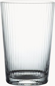 Mondgeblazen kristallen tumblers Ripple, 4-delig