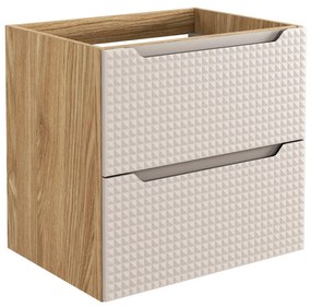 Comad Luxor Beige onderkast met 2 lades 60cm beige