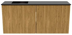 Mondiaz Joya 90cm toiletmeubel oak met wastafel faye links 1 kraangat urban